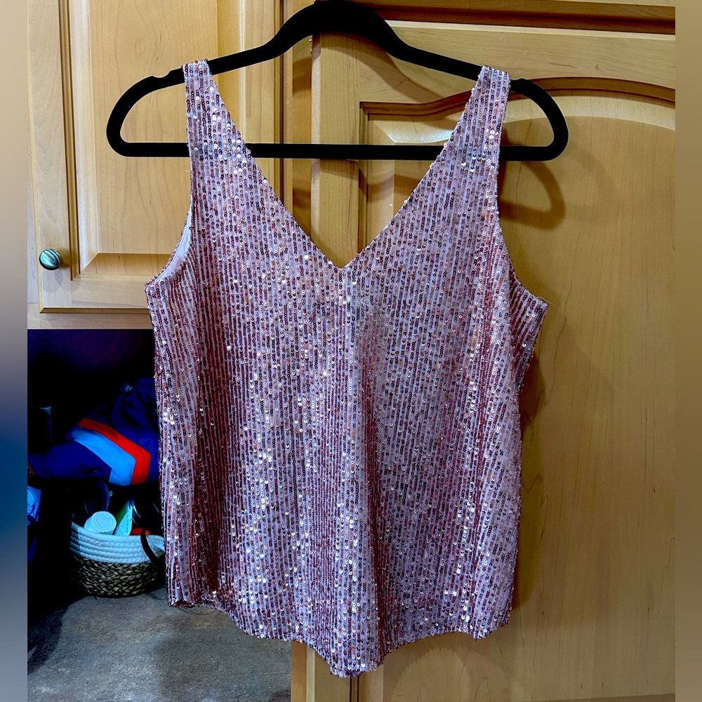 LOFT Sequin Tank - Small - NWT